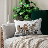 2021 Hounds Make Me happy FBC Spun Polyester Lumbar Pillow