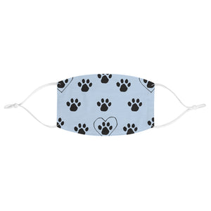 Paw Print FBC Blue Fabric Face Mask