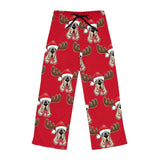 Christmas Moose Hound Women's Pajama Pants (AOP)
