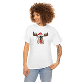 Christmas Moose Hound Unisex Heavy Cotton Tee