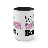 Wifey Dog Mom Boss FBC Accent Mug