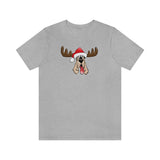 Christmas Moose Hound Bella Canvas Unisex Jersey Short Sleeve Tee | The Bloodhound Shop