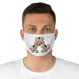 I Love Bloodhounds FBC Fabric Face Mask