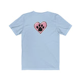 2021 LV Maltese w/ Heart Paw Back FBC Unisex Jersey Short Sleeve Tee