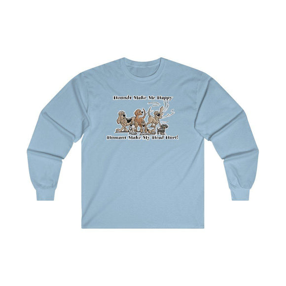 2021 Hounds Make Me Happy FBC Ultra Cotton Long Sleeve Tee