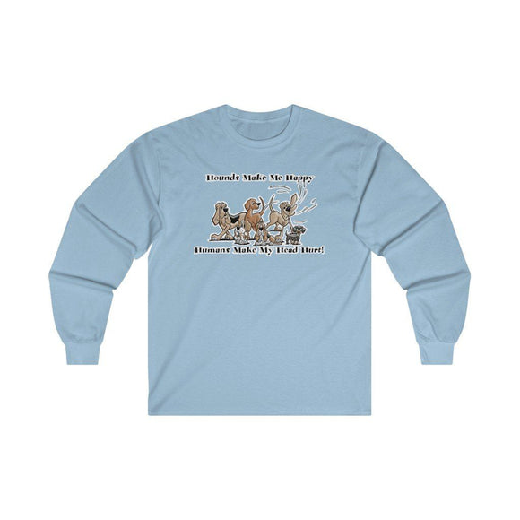 2021 Hounds Make Me Happy FBC Ultra Cotton Long Sleeve Tee