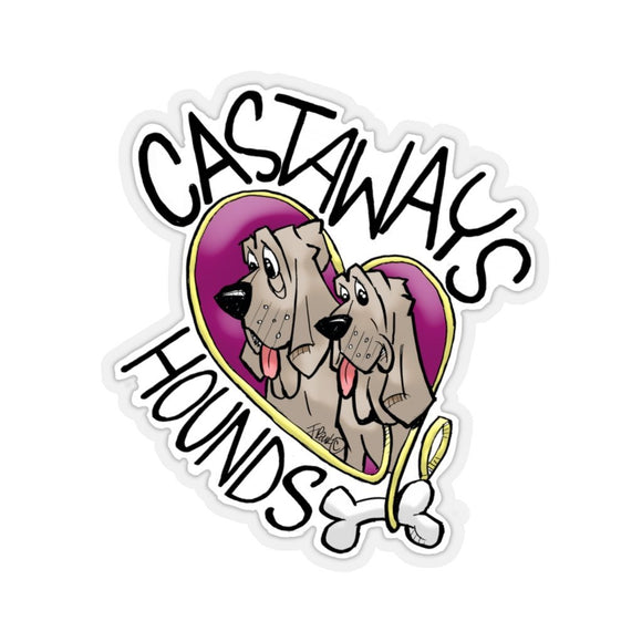 Castaways Hounds Kiss-Cut Stickers