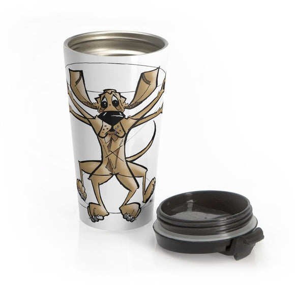 DiVinci Hound Stainless Steel Travel Mug - The Bloodhound Shop