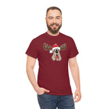 Christmas Moose Hound Unisex Heavy Cotton Tee | The Bloodhound Shop
