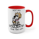 Beagle Soulmates Two-Tone Coffee Mugs, 15oz | The Bloodhound Shop