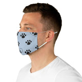 Paw Print FBC Blue Fabric Face Mask