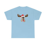 Christmas Moose Hound Unisex Heavy Cotton Tee