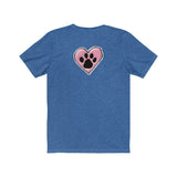 2021 LV Maltese w/ Heart Paw Back FBC Unisex Jersey Short Sleeve Tee