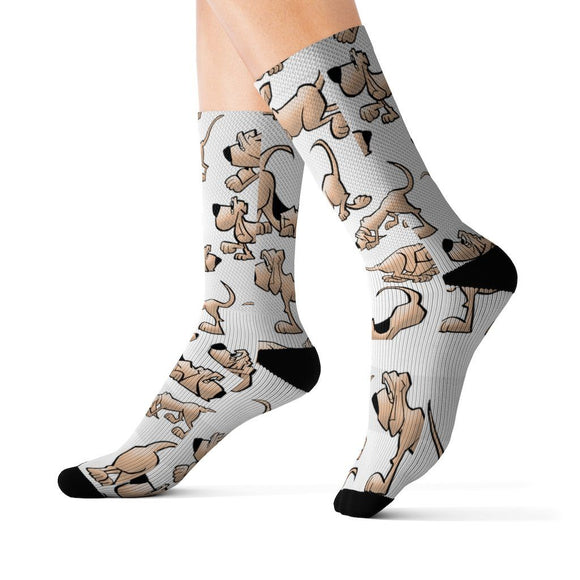 2021 Bloodhound FBC White Sublimation Socks