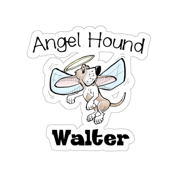 Angel Hound Walter Die-Cut Stickers | The Bloodhound Shop