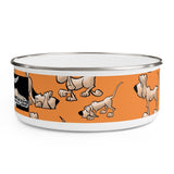 2021 Bloodhound Orange FBC Enamel Bowl