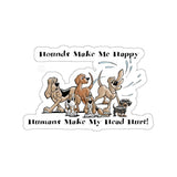 2021 Hounds Make Me Happy FBC Kiss-Cut Stickers