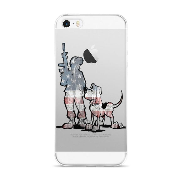 Soldier Hound iPhone 5/5s/Se, 6/6s, 6/6s Plus Case - The Bloodhound Shop