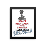 Tim's Keep Calm Basil Framed poster - The Bloodhound Shop