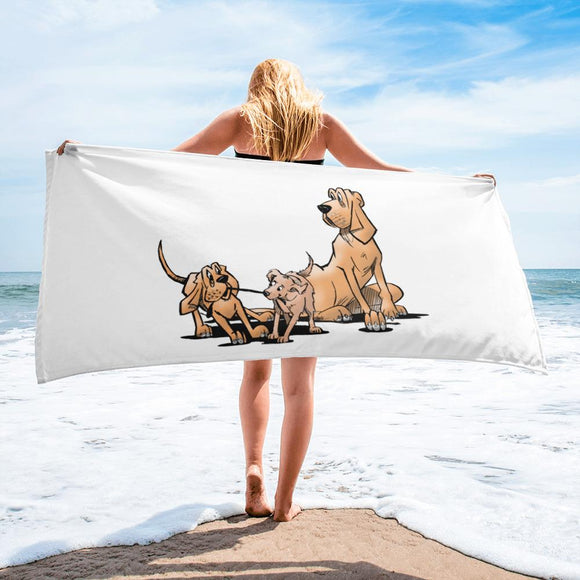 Palmer Playful Pups Towel - The Bloodhound Shop