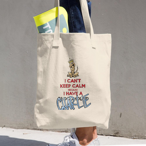 Tim's Keep Calm Charlie Cotton Tote Bag - The Bloodhound Shop