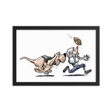 Football Hound Patriots Framed poster - The Bloodhound Shop