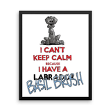 Tim's Keep Calm Basil Framed poster - The Bloodhound Shop