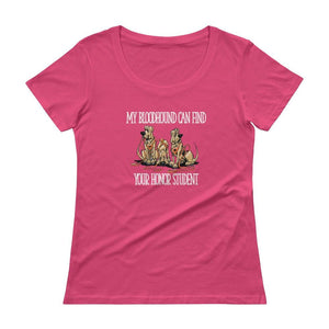 Honor Student Hound Ladies' Scoopneck T-Shirt - The Bloodhound Shop