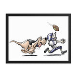Football Hound Vikings Framed poster - The Bloodhound Shop
