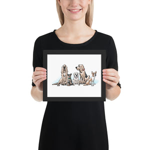 Ines and Her DogsFramed poster - The Bloodhound Shop