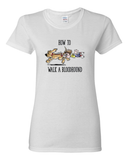 How to Walk a Hound Women's short sleeve t-shirt - The Bloodhound Shop
