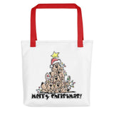 Merry Christmas Tree Hounds Tote bag - The Bloodhound Shop