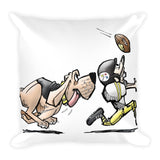 Football Hound Steelers Basic Pillow - The Bloodhound Shop