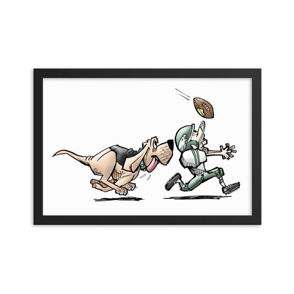 Football Hound Eagles Framed poster - The Bloodhound Shop