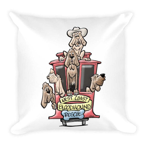 West Coast BH Rescue Collection Basic Pillow - The Bloodhound Shop
