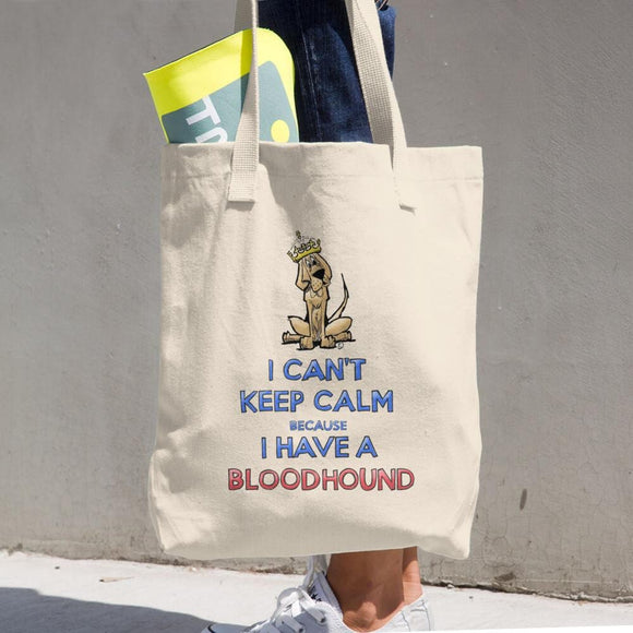 Keep Calm Hound Cotton Tote Bag - The Bloodhound Shop