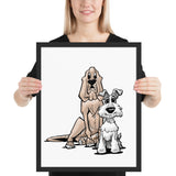 James Johnson Dogs Framed poster - The Bloodhound Shop