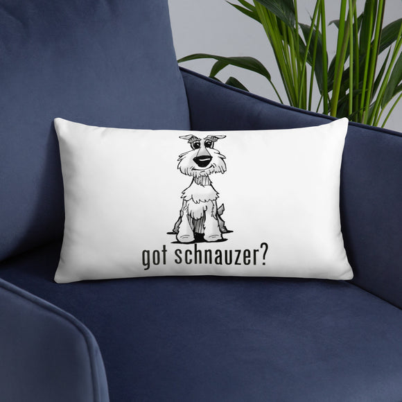 Schnauzer- Got Schnauzer? FBC Basic Pillow - The Bloodhound Shop