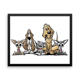 Blood is Thicker Lineup Framed poster - The Bloodhound Shop