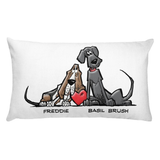 Tim's Freddie/Basil Love Rectangular Pillow - The Bloodhound Shop