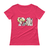 Girl and Her Hound Ladies' Scoopneck T-Shirt - The Bloodhound Shop
