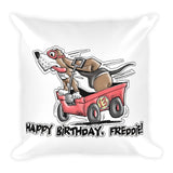 Tim's Wrecking Ball Crew Freddie's B-Day Basic Pillow - The Bloodhound Shop