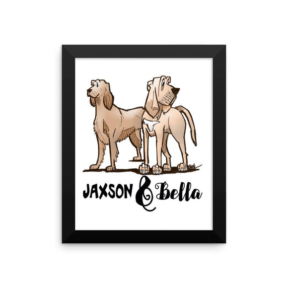 Jaxson & Bella Collection Framed poster - The Bloodhound Shop