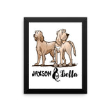 Jaxson & Bella Collection Framed poster - The Bloodhound Shop