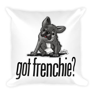 More Dogs French Bulldog #2 Square Pillow - The Bloodhound Shop