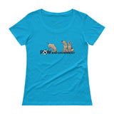 Paw Enforcement Ladies' Scoopneck T-Shirt - The Bloodhound Shop