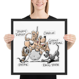 Tim's Wrecking Ball Crew 5 With Names Framed photo paper poster - The Bloodhound Shop