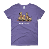 Get Lost Hounds Dark Women's short sleeve t-shirt - The Bloodhound Shop