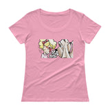 Girl and Her Hound Ladies' Scoopneck T-Shirt - The Bloodhound Shop
