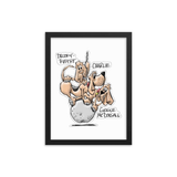 Tim's Wrecking Ball Crew 3 With Names Framed poster - The Bloodhound Shop